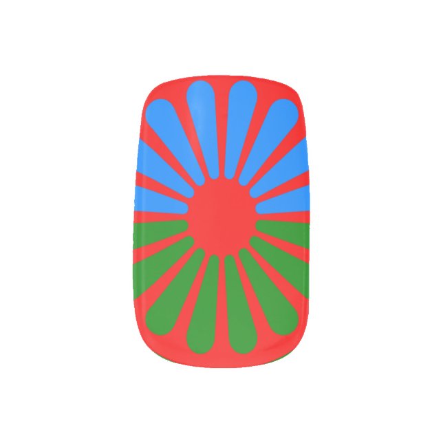 Gypsy Wagon Wheel Minx Nail Wraps (Left Thumb)