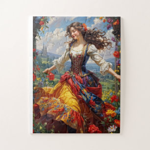 Gypsy woman dancing jigsaw puzzle