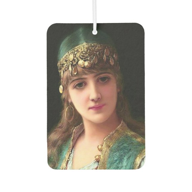 Gypsy woman victorian elegant harem bellydancer air freshener (Front)