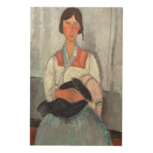 Gypsy Woman with Baby 1919 oil on canvas Wood Wall Decor