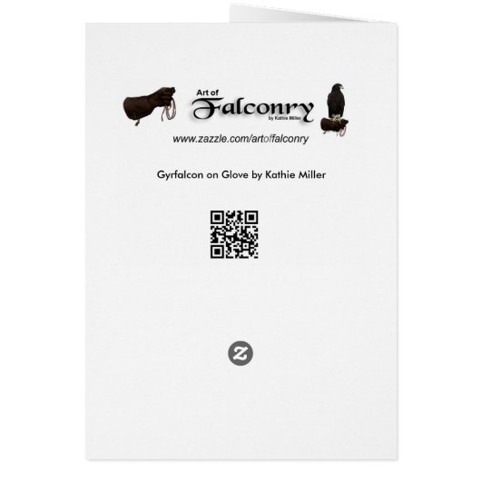 Gyrfalcon on Glove (Back)