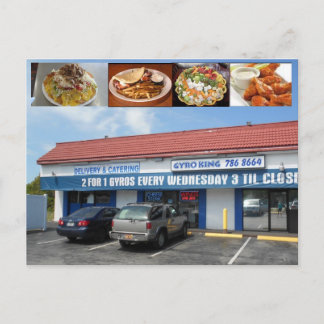 Gyro King Palm Harbor Florida Postcard