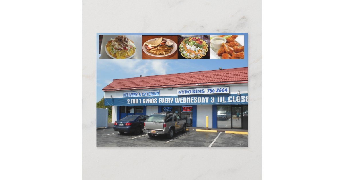 Gyro King Palm Harbor Florida Postcard Zazzle
