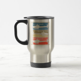 Gyrocopters - Aviation - Vintage Retro Colors  Travel Mug