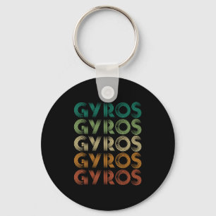 Gyros Greece Greek Foot Malaka  Keychain