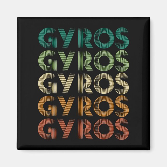 Gyros Greece Greek Foot Malaka  Magnet (Front)