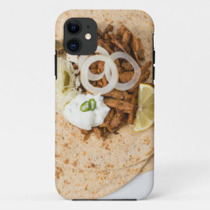 Gyros pita with tzatziki coleslaw olives and feta iPhone 11 case