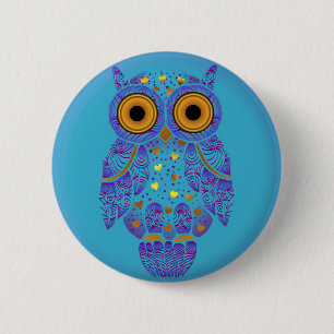 H00t Owl Blues Button