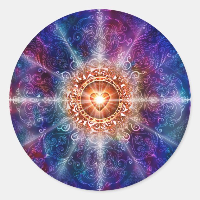 H080 Constellation Color Classic Round Sticker (Front)