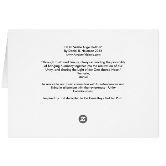 H118 Adele Angel Bottom (Back Horizontal)