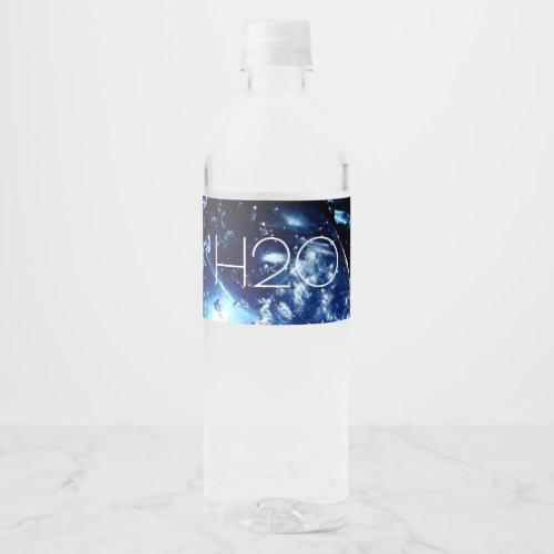 h20 water bottle label