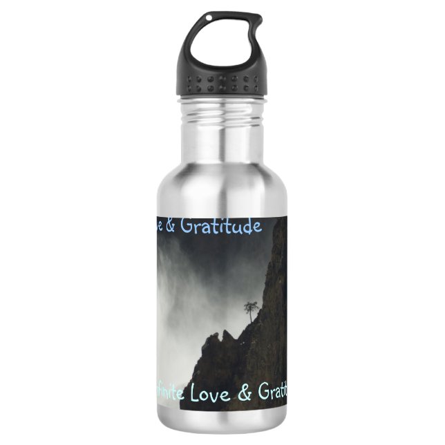 H2o Bottle- Love & Gratitude Water Bottle (Front)