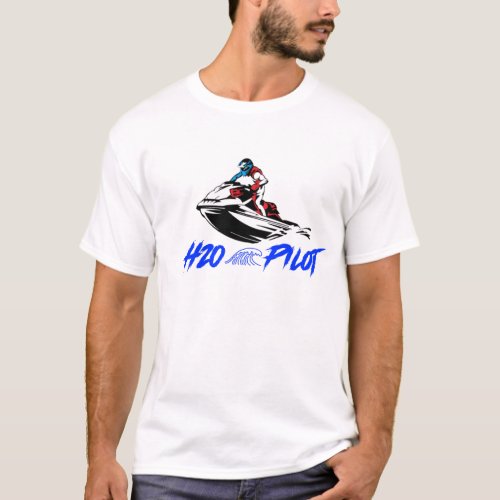 H2O Pilot Jet Ski PWC T_Shirt For Men and Women