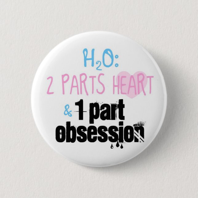 H2O PINBACK BUTTON (Front)