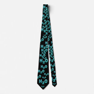 H2Oblk double Sided Neck Tie