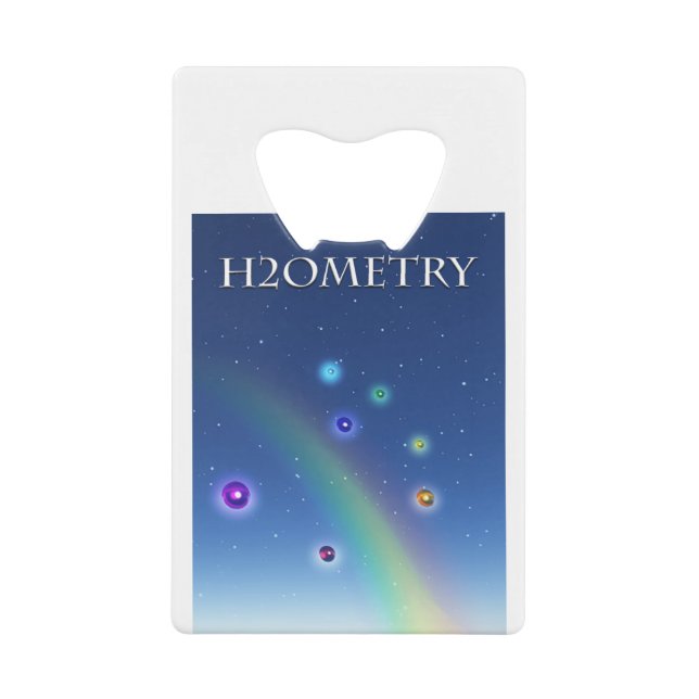 H2Ometry - Structured Water Credit Card Bottle Opener (Front)