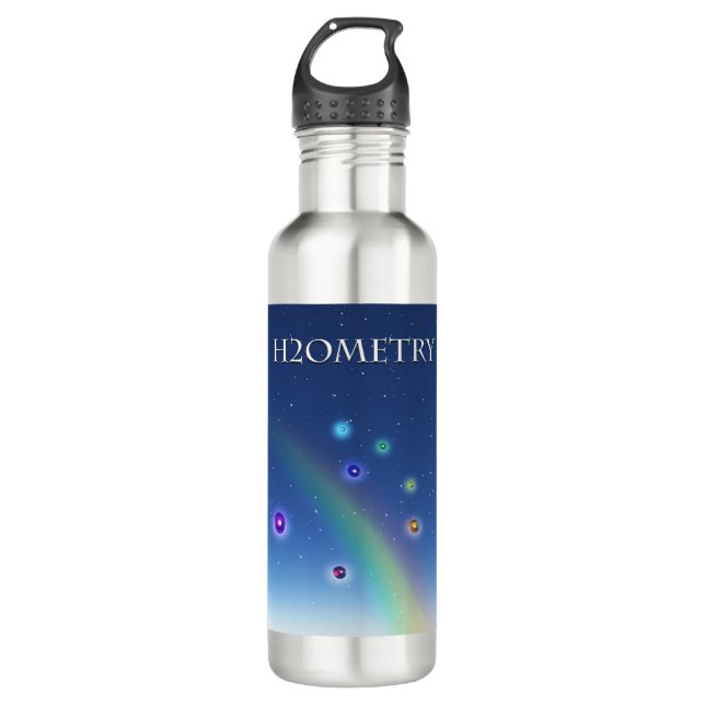 H2Ometry - Structured Water Stainless Steel Water Bottle (Front)