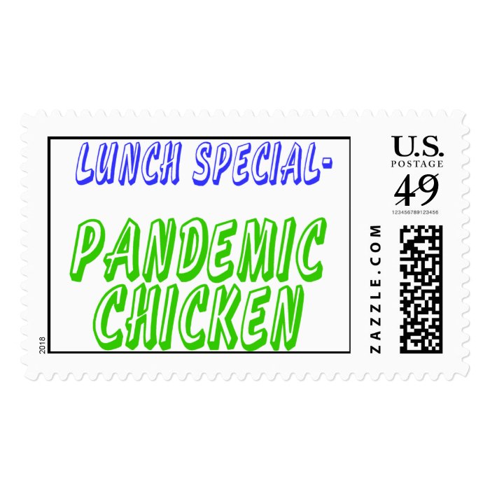 H5N1 Bird Flu.  Lunch Special   Pandemic Chicken Stamps