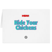 H5N1 Hide Your Chickens Cards (Back Horizontal)