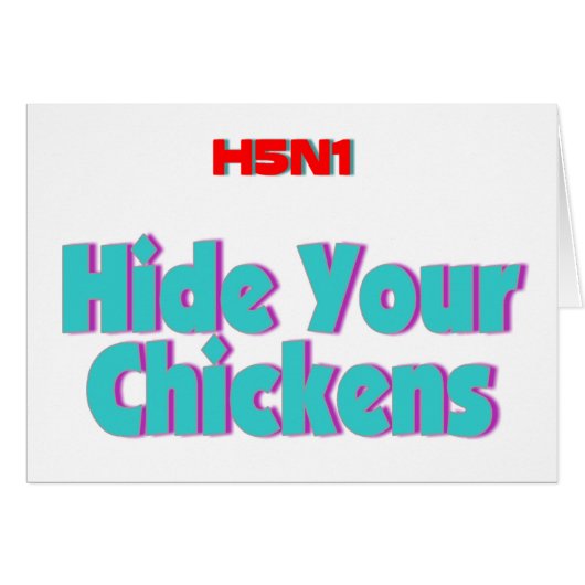 H5N1 Hide Your Chickens Cards (Front Horizontal)