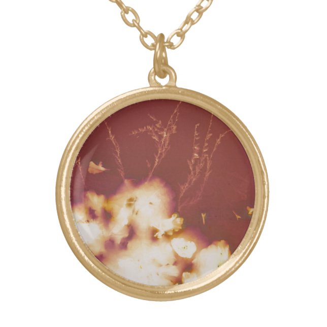 H.A.S. Arts small round gold necklace, Connemara Plated Necklace (Front)