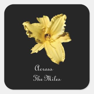 H. Across The Miles Daylily -  Stickers