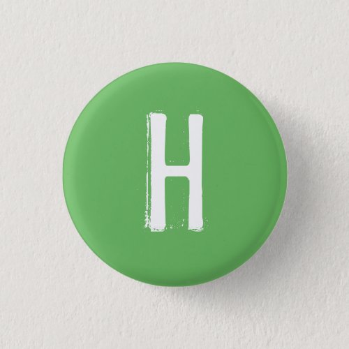 H Alphabet Collectible 7 Pinback Button