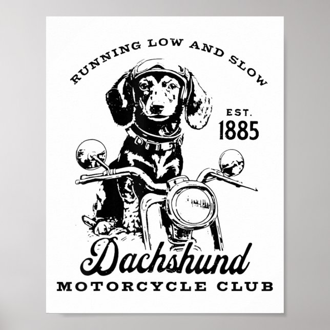 H&amp;h New Life Clothing Uni-adults Dachshund Mot Poster (Front)