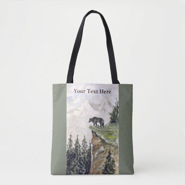 H. Bullock Webster - Bear on Cliff Tote Bag (Front)