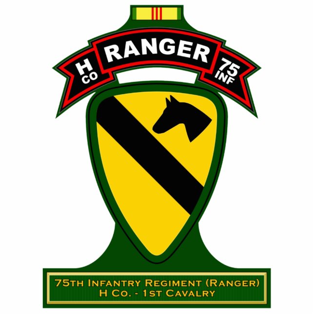 H Co, 75th Infantry Regiment - Rangers, Vietnam Statuette (Front)