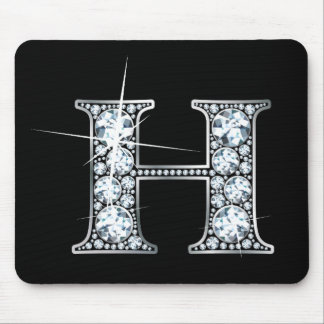 "H" Diamond Bling Mousepad