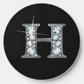 H "Diamond Bling" Wireless Charger (Front)