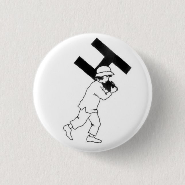 H.E.D. novelty button (Front)
