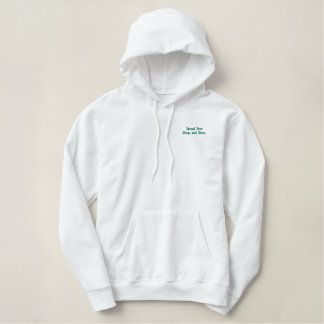 h embroidered hoodie