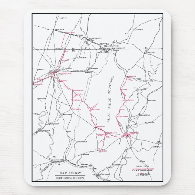 H&F System Map Mousepad (Front)