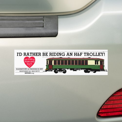 HF Trolley HFRHS bumper sticker