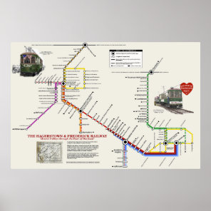 H&F Trolley "Metro" Style Map Poster