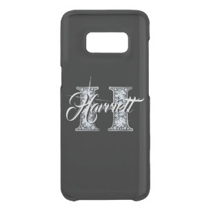 H Faux Diamond Bling Monogram Uncommon Samsung Galaxy S8 Case