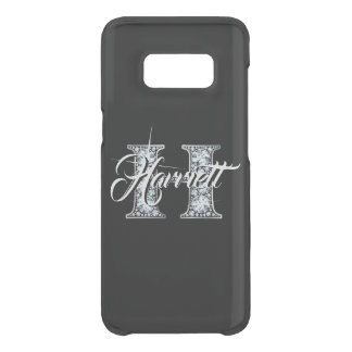 H Faux Diamond Bling Monogram Uncommon Samsung Galaxy S8 Case