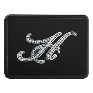 H Faux "Diamond Bling" Trailer Hitch Cover