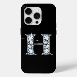 H Faux Diamond Monogram iPhone 15 Pro Case