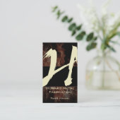 H Flame Monogram Business Card (Standing Front)