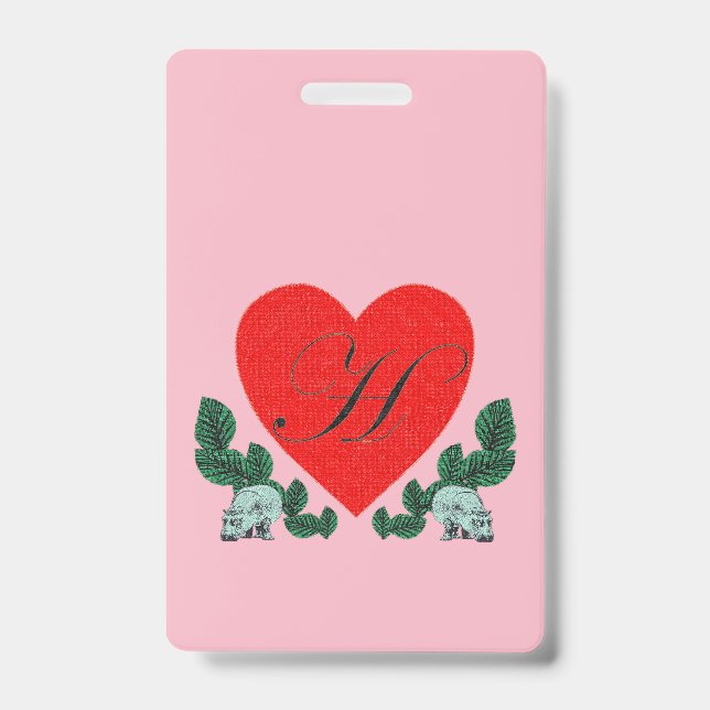 H for Hippopotamuses Badge (Front)