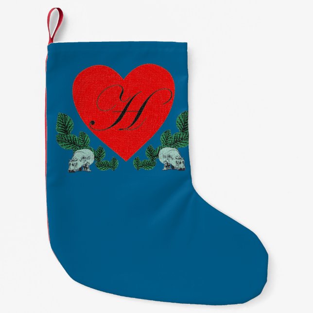 H for Hippos Small Christmas Stocking (Front)