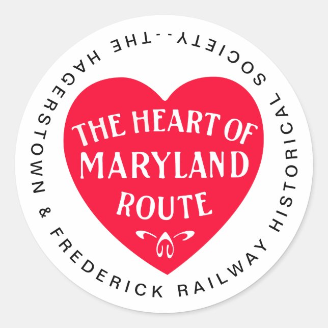 H&FRHS Heart of Maryland Logo sticker (Front)