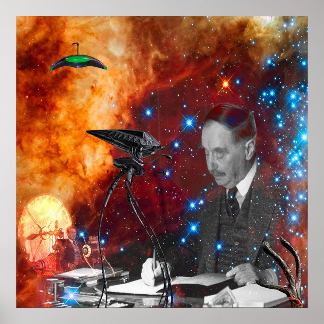 H.G.Wells Science Fiction Poster (Front)