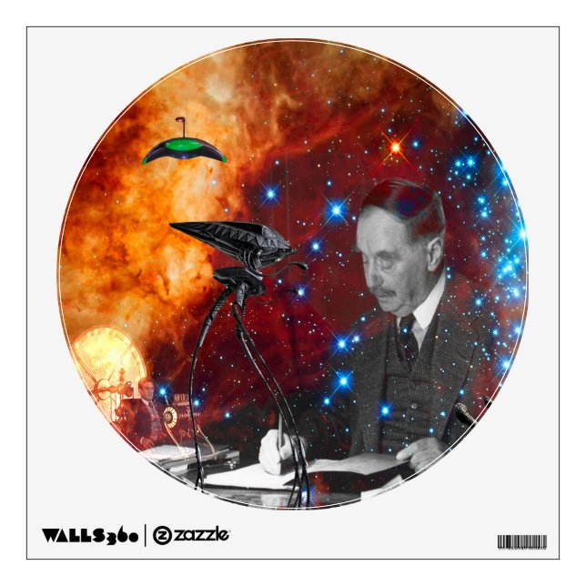 H.G.Wells Science Fiction Wall Decal (Front)