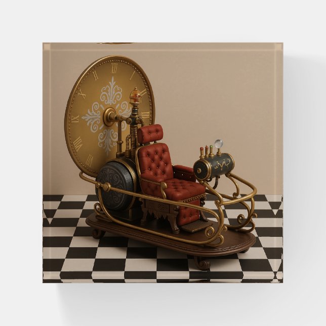 H. G. Wells' The Time Machine Paperweight (Front)