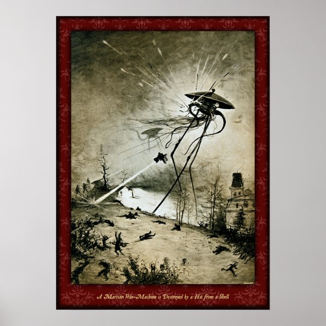 H G Wells War of the Worlds Poster 1 (Front)