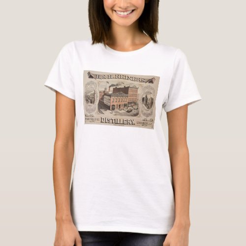 H H Reiners Distillery Building In Brooklyn Ny T_Shirt